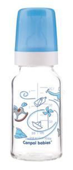 Пляшка скляна з малюнком (Canpol babies) 120 мл